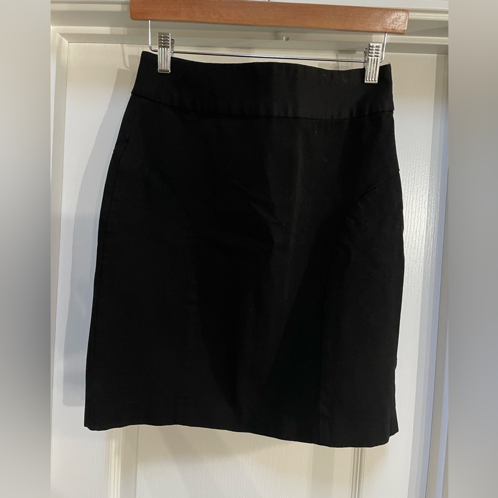 Banana Republic petite 6 pencil skirt black